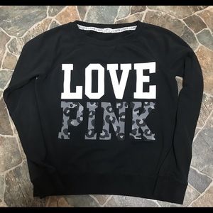 Victoria Secret Pink Camo Crew Large